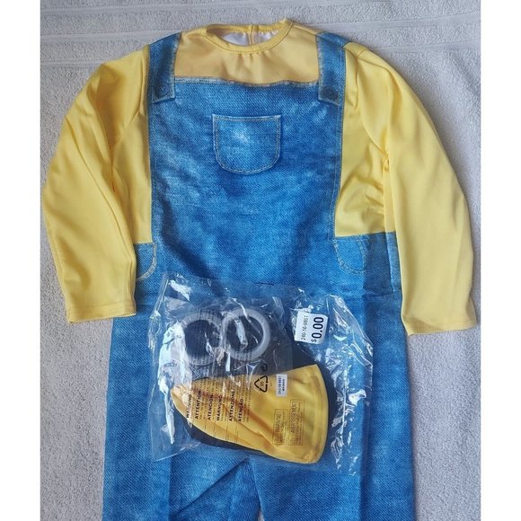 Tuta Intera Unisex Minions In Peluche – Costume Ufficiale Taglia S – Gialla Con Cappuccio